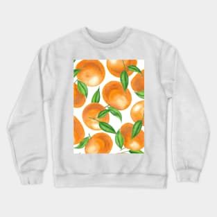 Watercolor tangerines Crewneck Sweatshirt